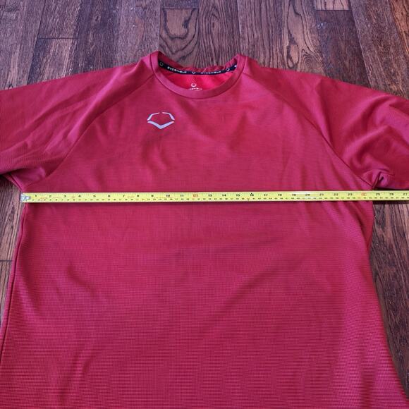 EvoShield Men's XL Fleece Lined Pullover Sweatshirt Red Activewear Athleisure - Picture 7 of 10